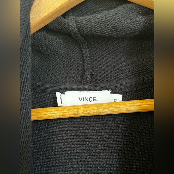 VINCE Textured Drape Front Cotton Sweater Vest Cardigan Sz. XS Excellent Cond! - Picture 9 of 14